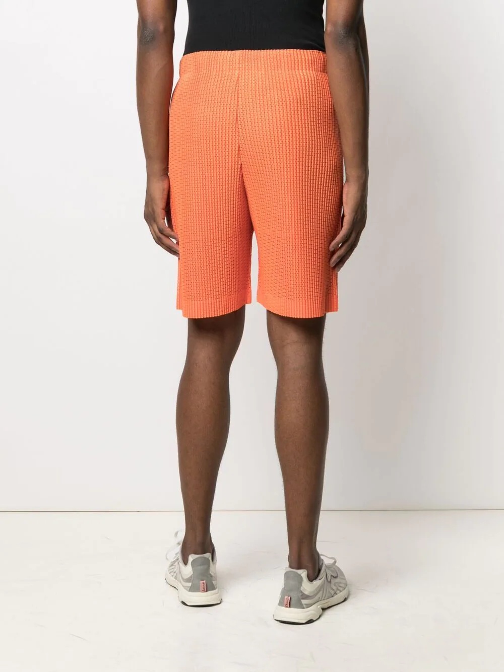 drawstring track shorts - 4