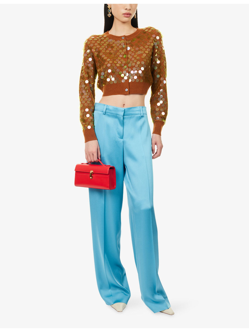 ZANKOV Mina Sequinned Wool and Cashmere-Blend Cardigan outlook