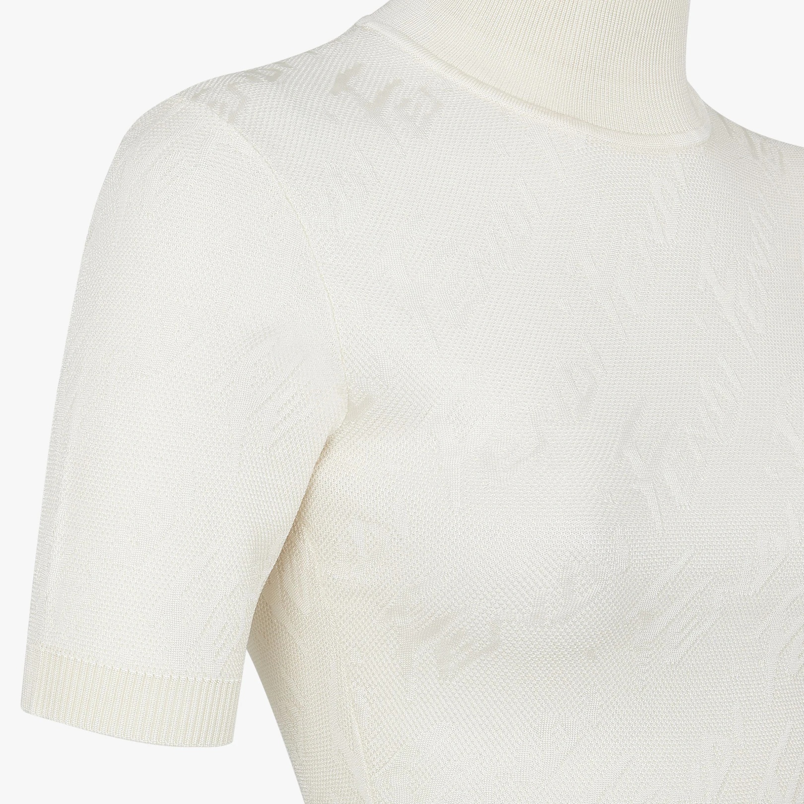 White viscose and cotton sweater - 3