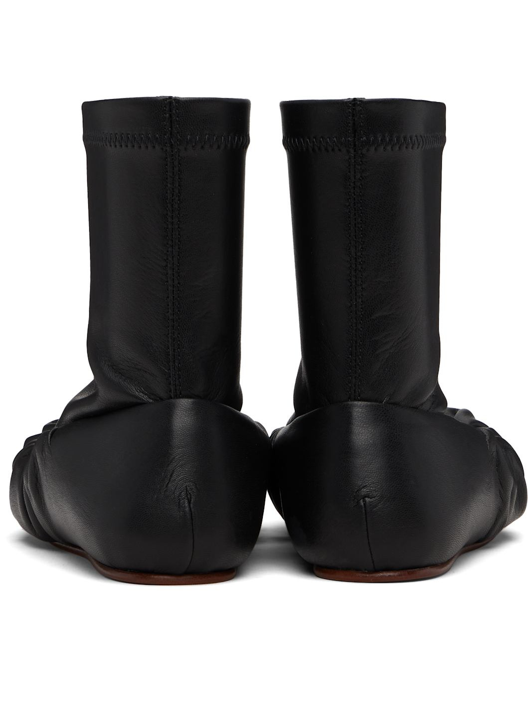 Black Ballerina Mid Boots - 2