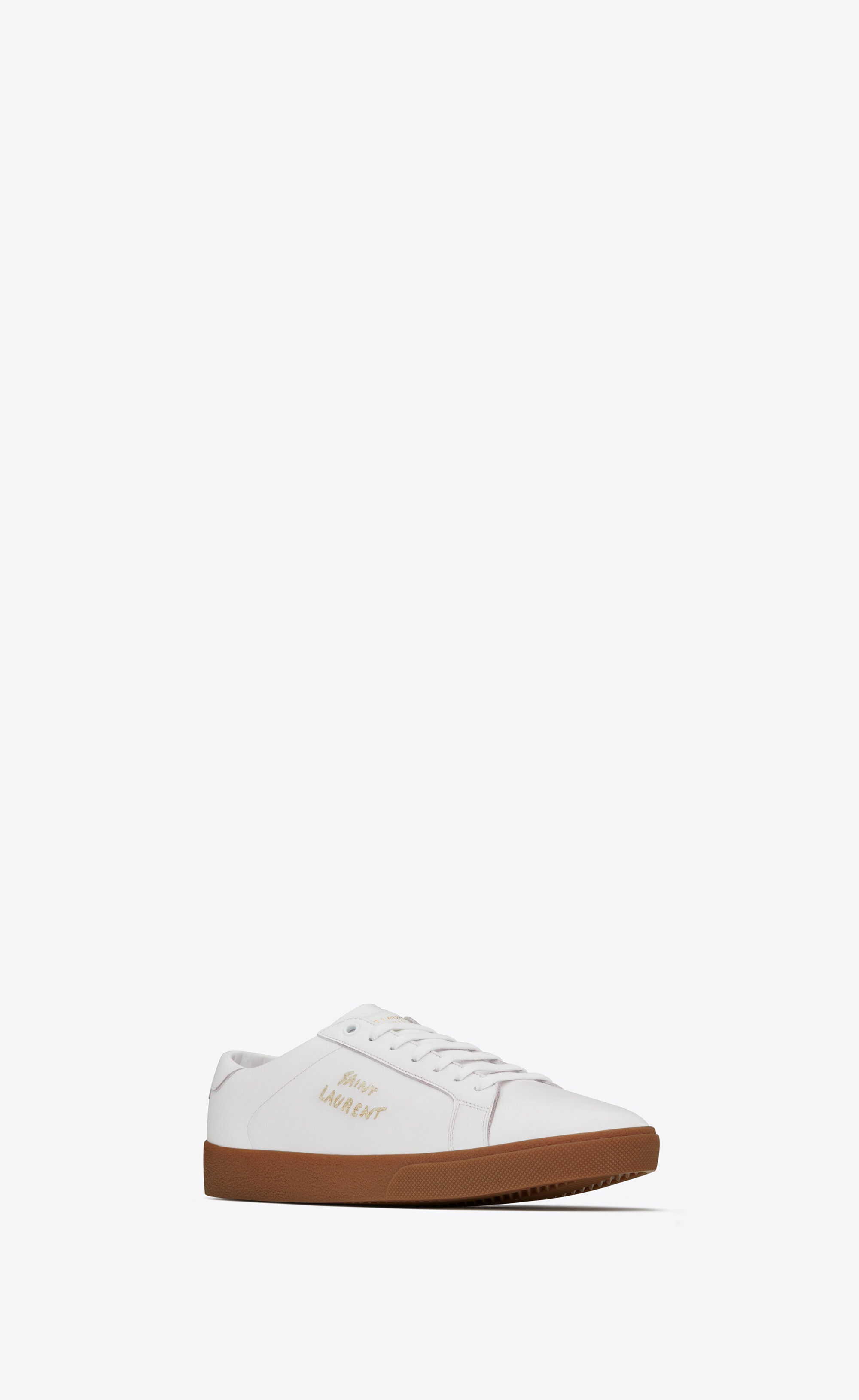 court classic sl/06 embroidered sneakers in grained leather - 4