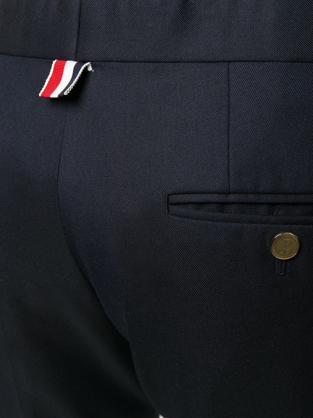 super 120s twill side tab trousers - 5