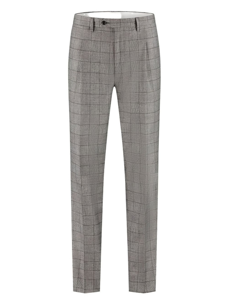 LARDINI checked suit outlook