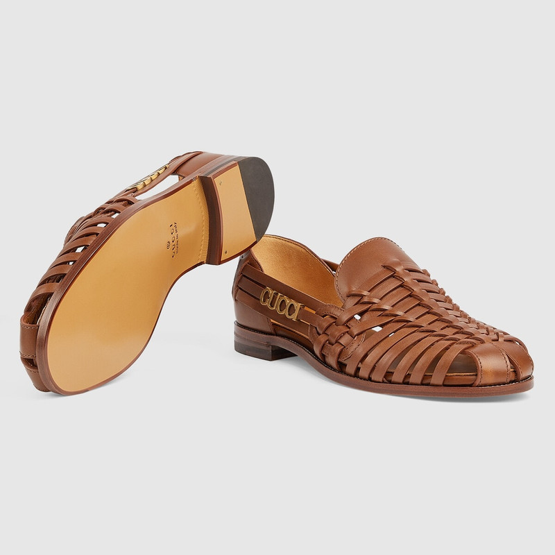 Men's sandal with Gucci detail 6