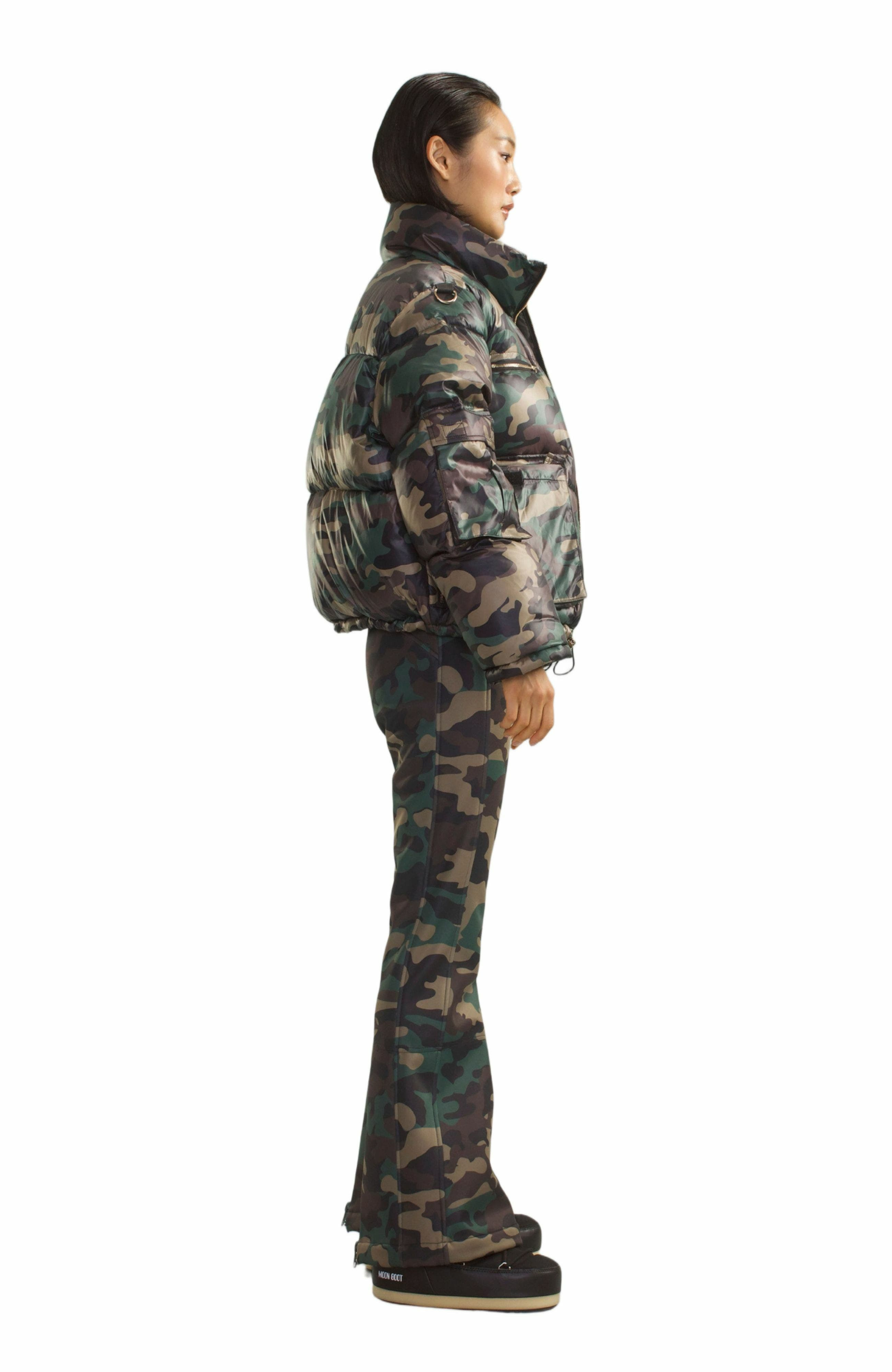 Cynthia Rowley Backcountry Puffer Jacket in Green Camo at Nordstrom - 2