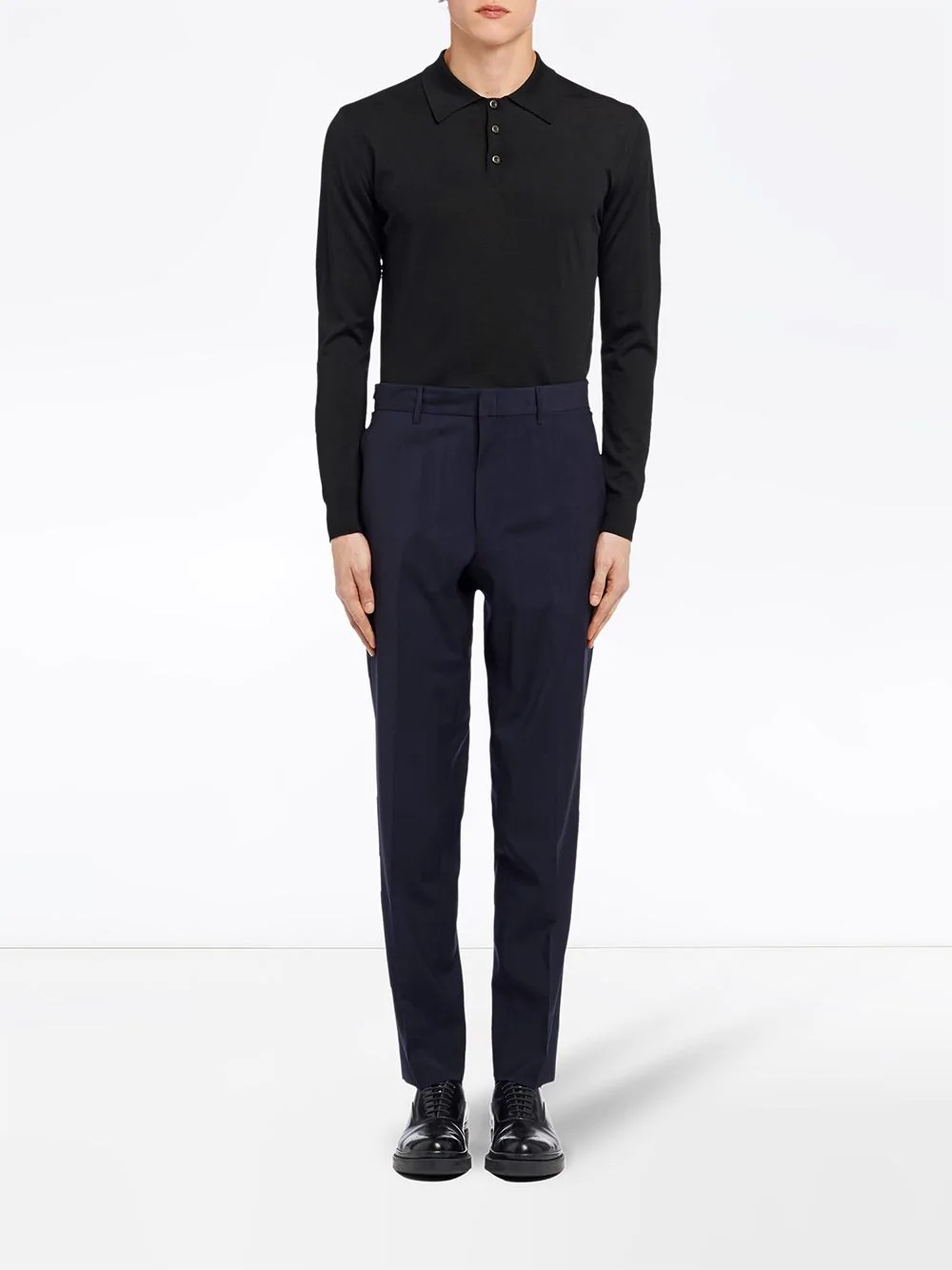 wrinkle-free wool trousers - 2