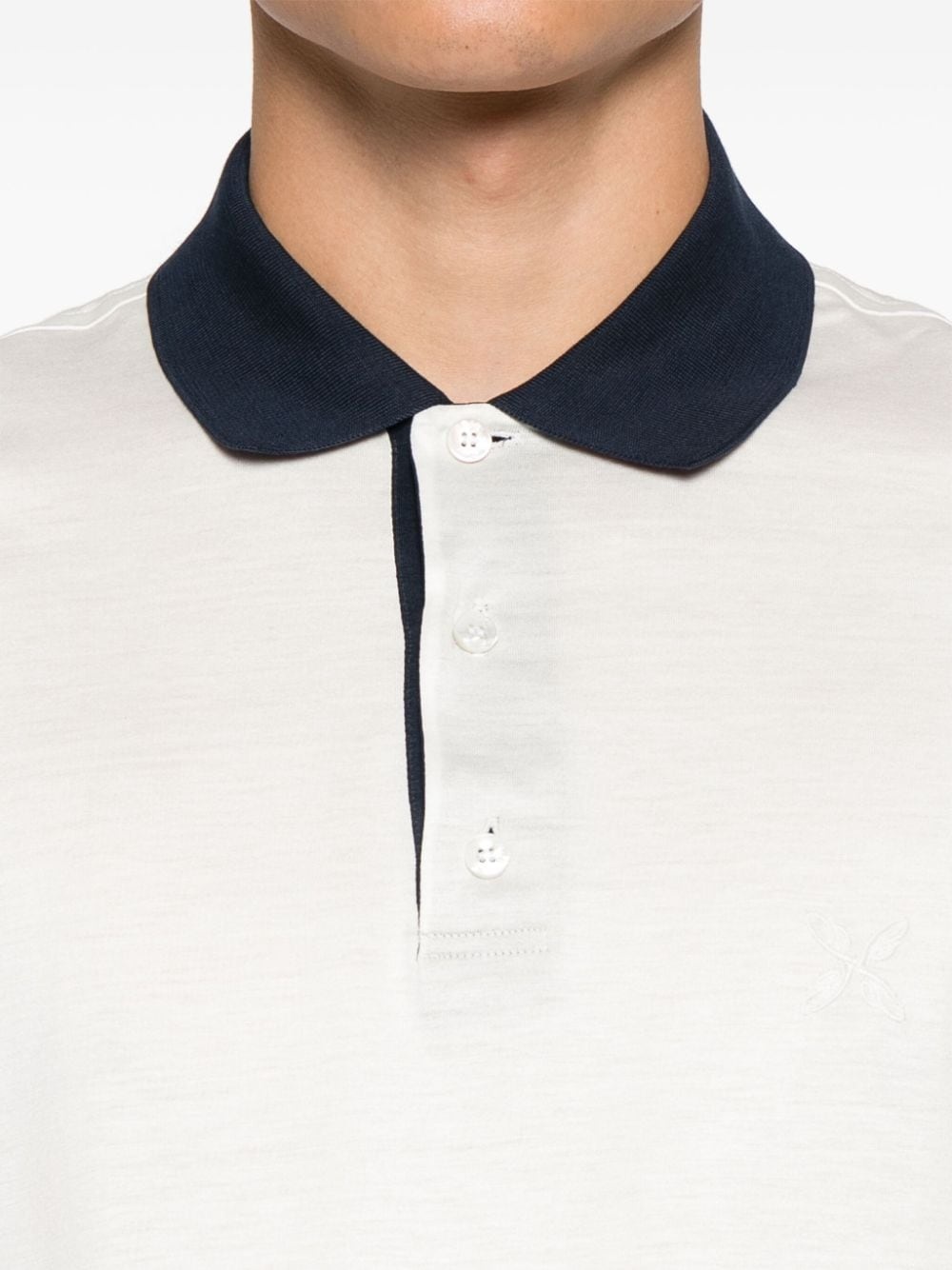 logo-embroidered polo shirt - 4
