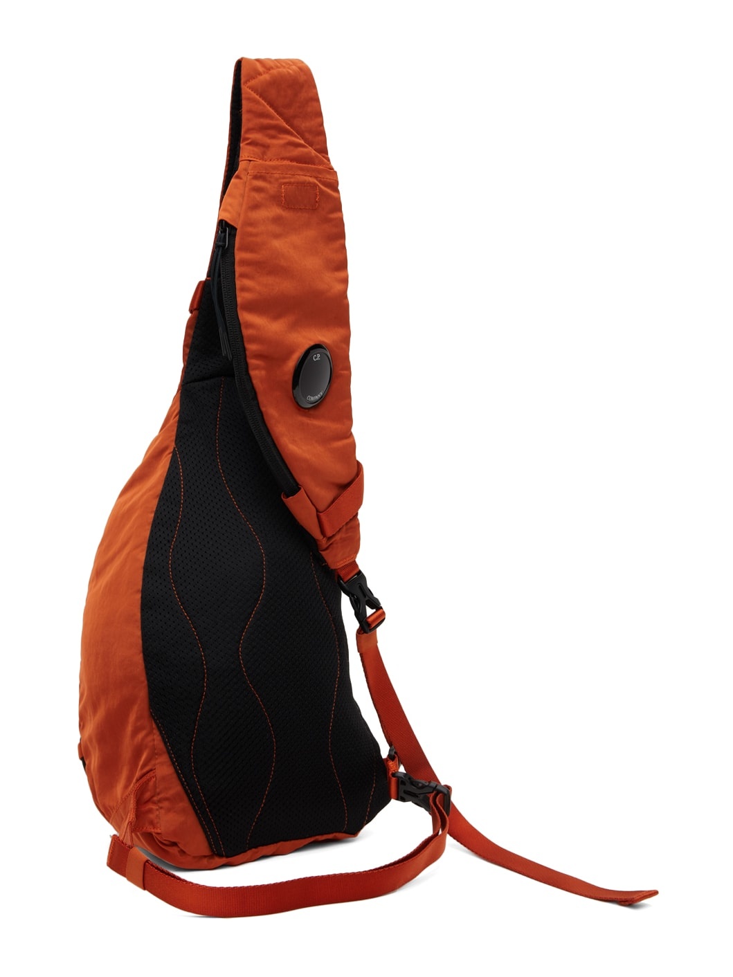 Orange Nylon B Crossbody Bag - 3