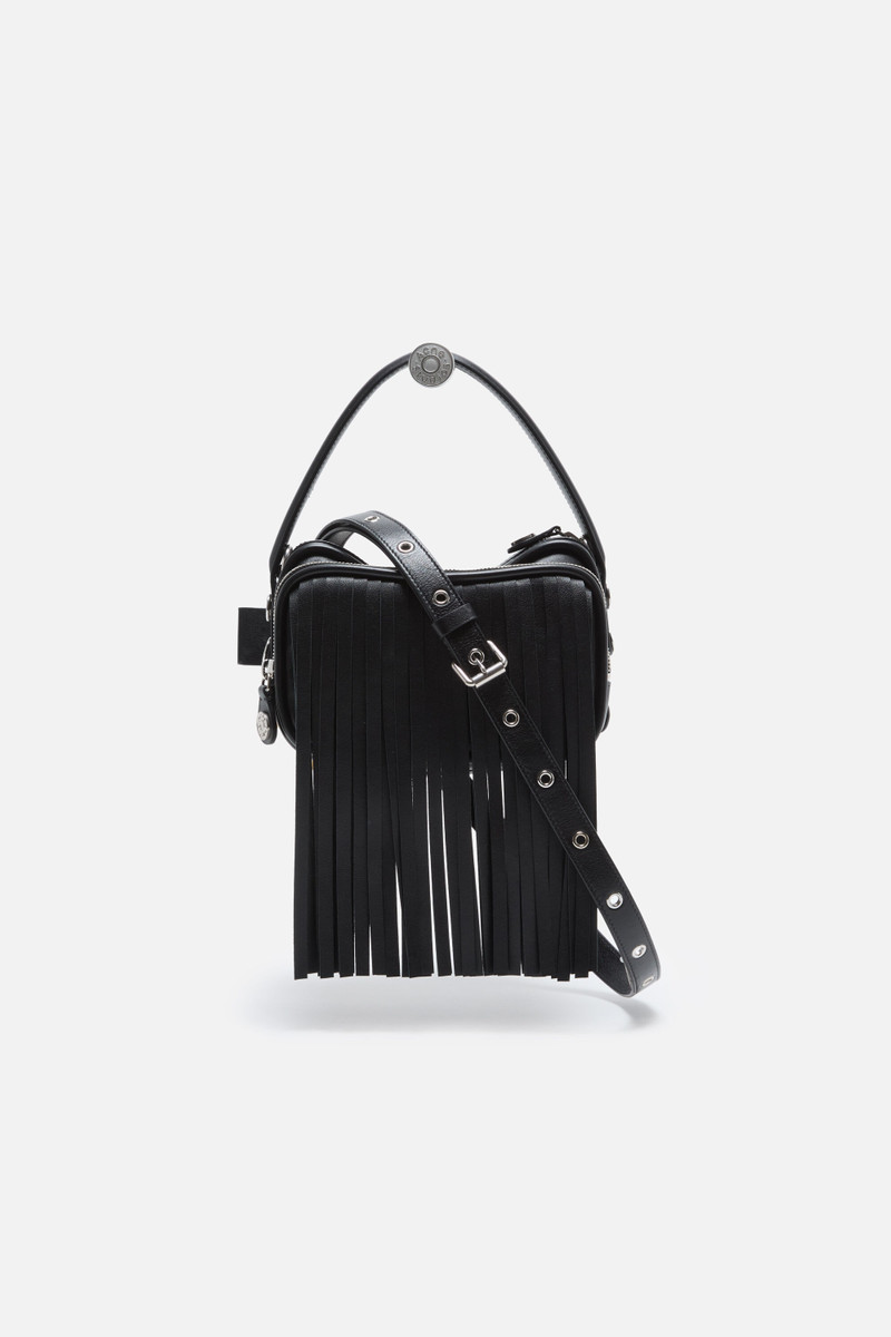 Camero kit fringed crossbody bag - Black 3