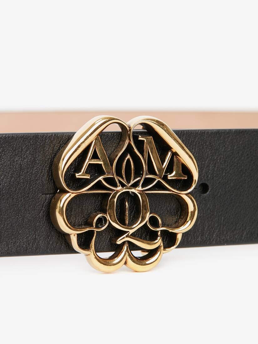 Men's Seal Logo Belt in Black - 3