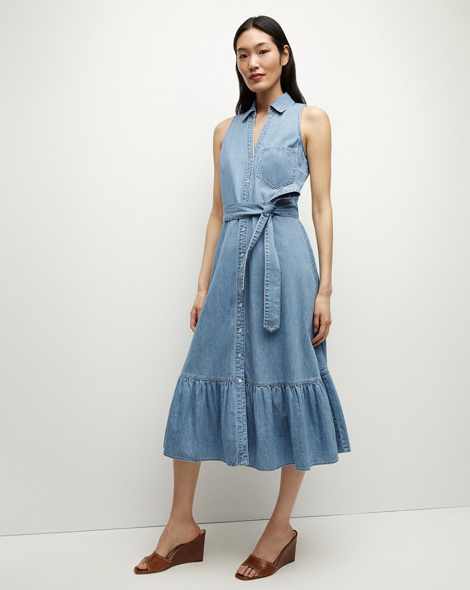 EDWINA DENIM SHIRTDRESS - 2