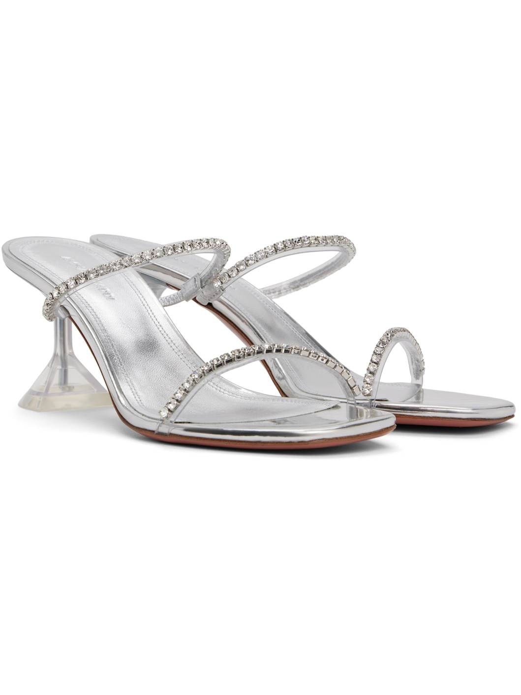 Transparent Gilda Glass Slipper 70 Heeled Sandals - 4