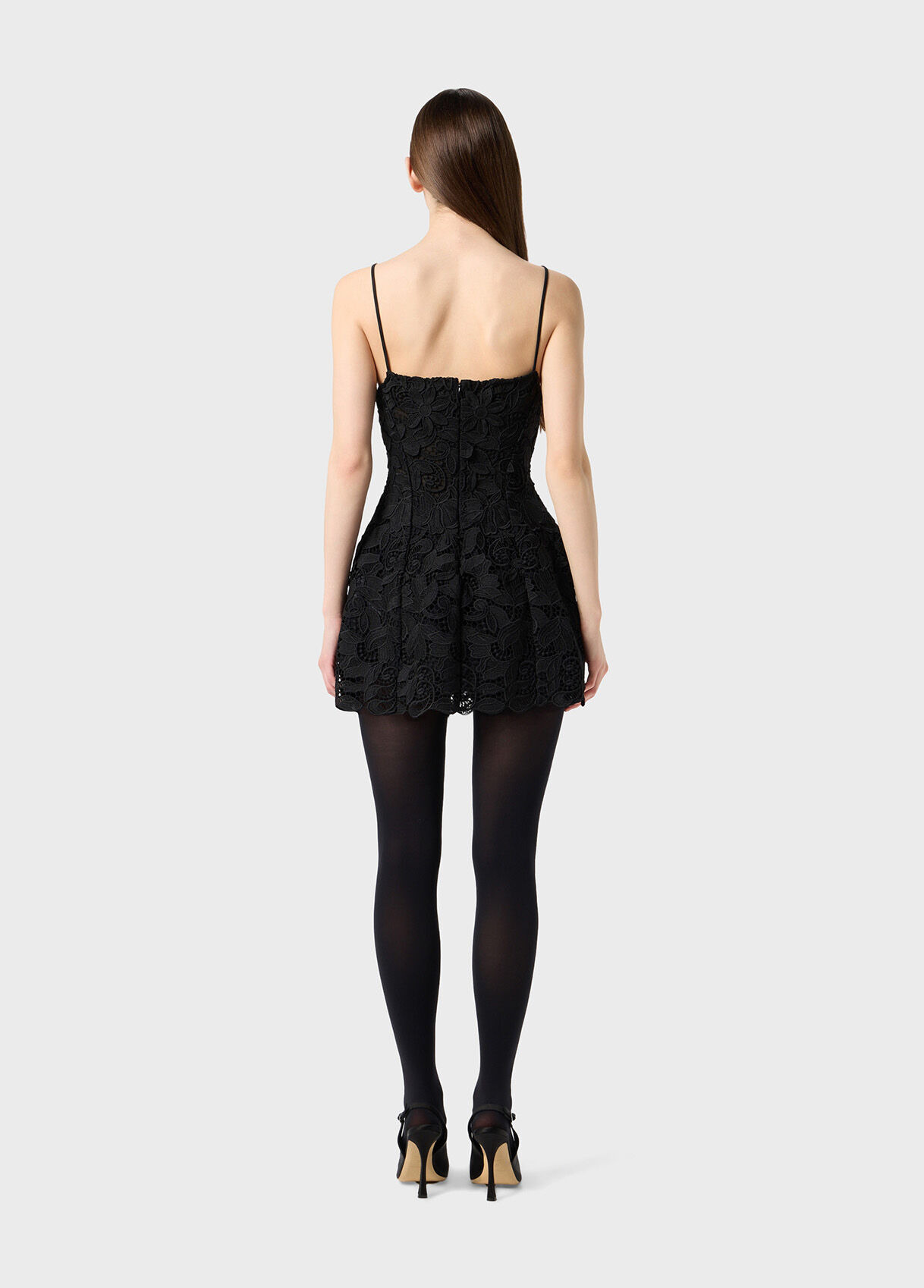 SHORT MACRAME LACE DRESS - 3