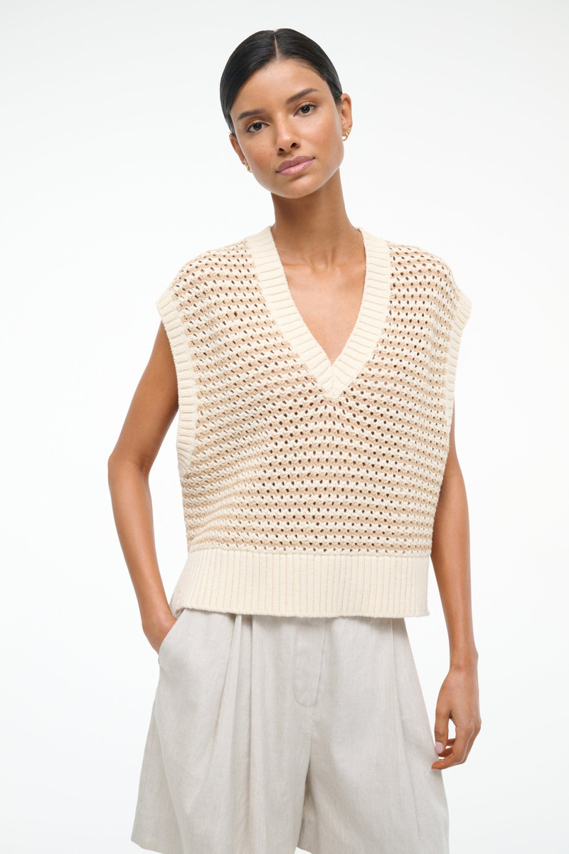STAUD STAUD AMERICANA SWEATER BREEZE CREME outlook