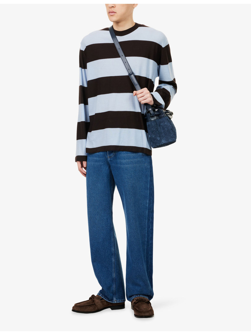 Bottega Veneta Striped Crewneck Cashmere Jumper outlook