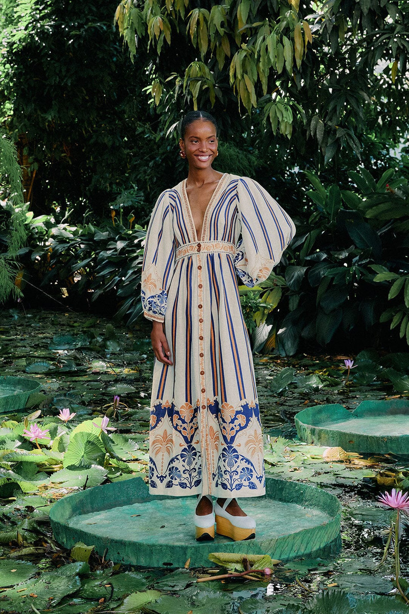 Off-White Pineapple Deco Maxi Dress 1