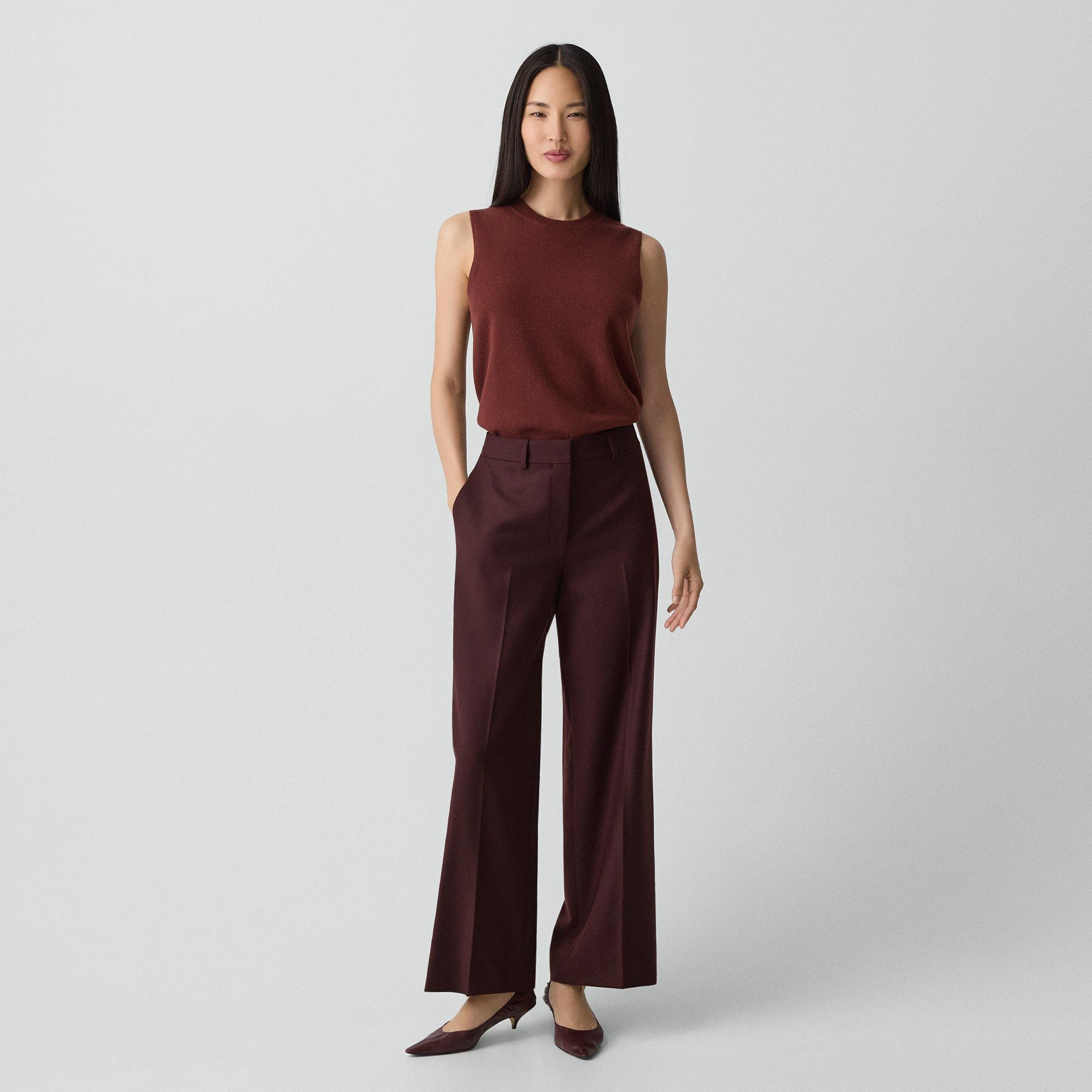 Classic Straight Pant in Sleek Flannel - 2