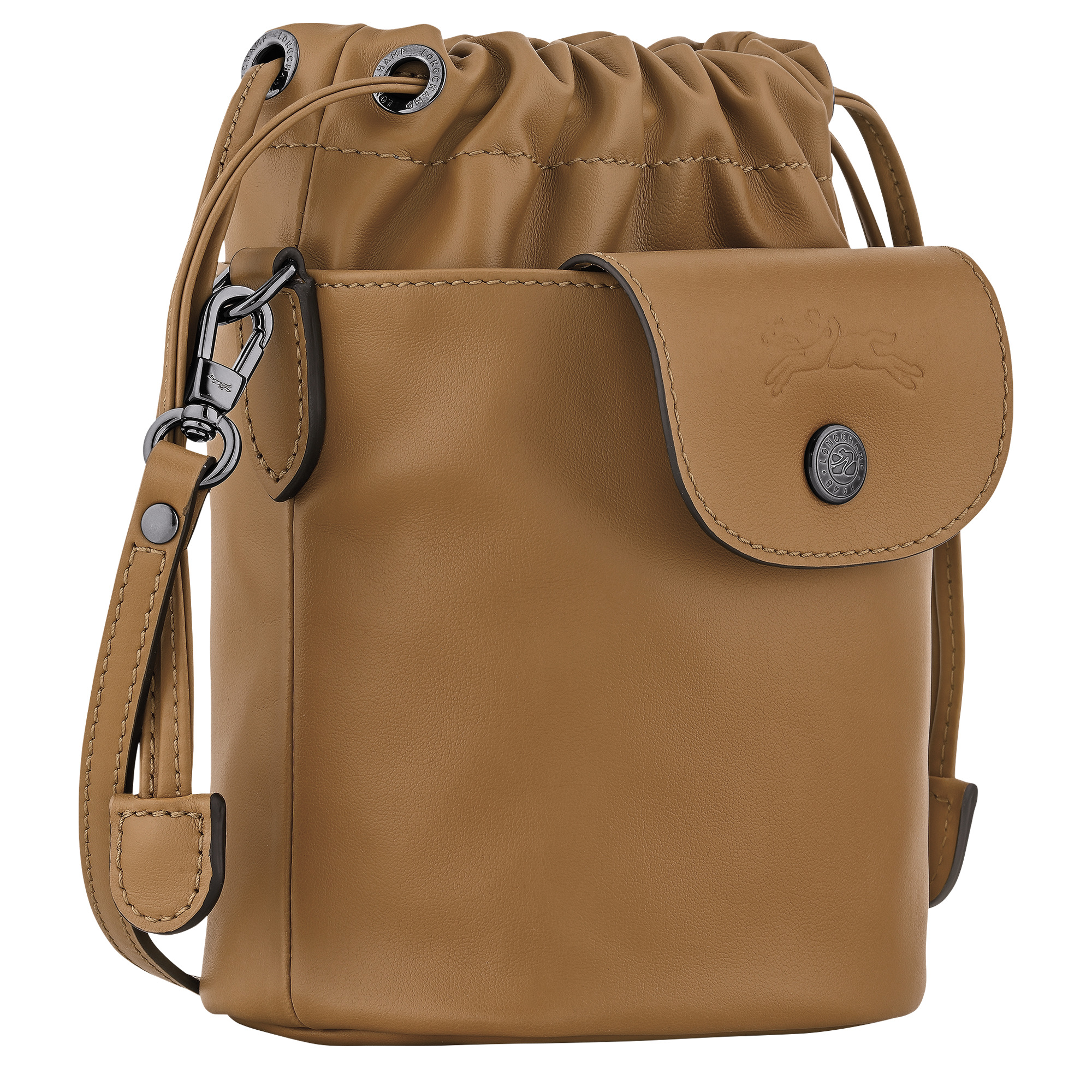 Le Pliage Xtra Bucket bag Tobacco - Leather - 3