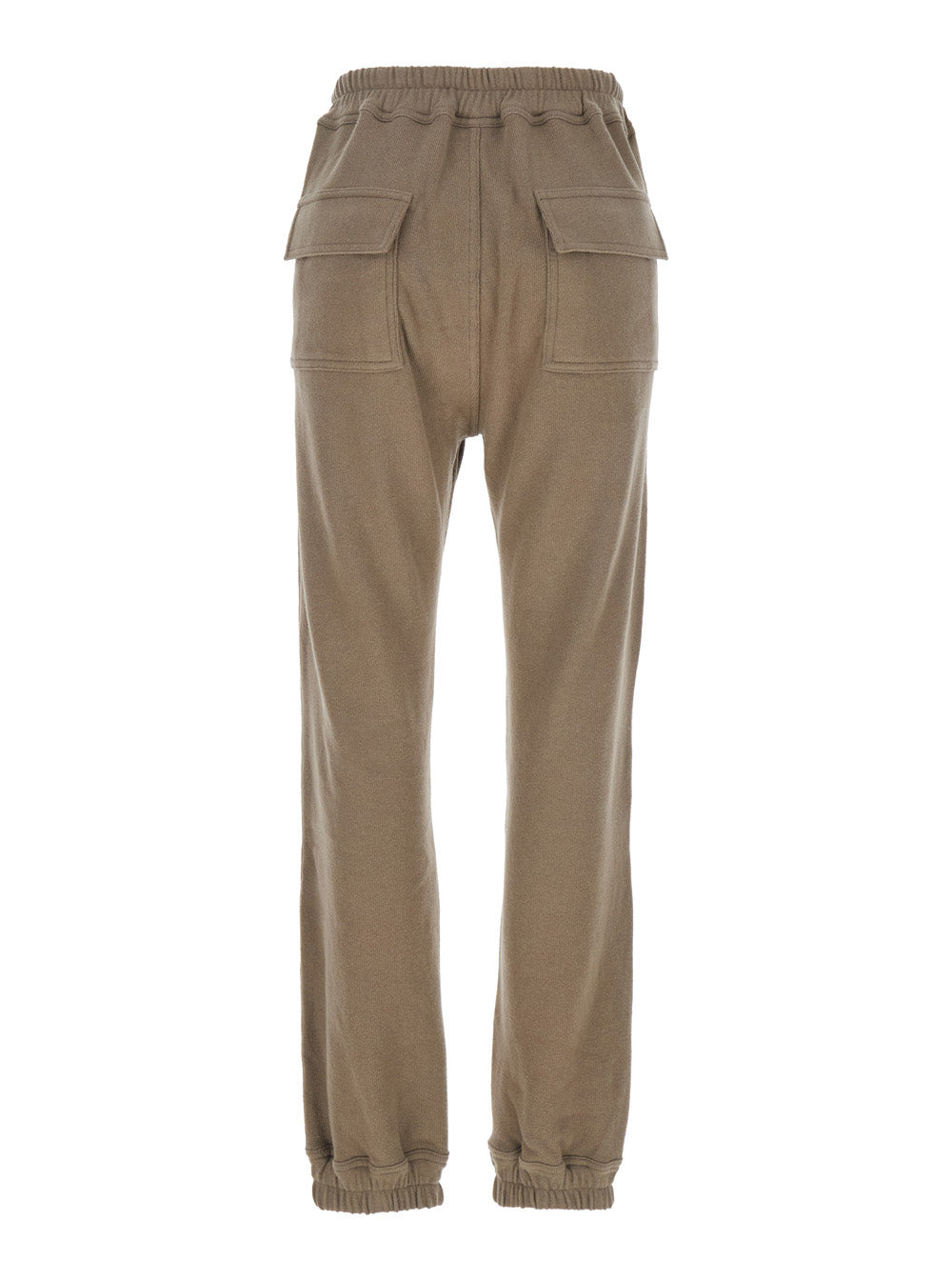 Rick Owens X Moncler Women Beige Joggers With Elastic Drawstring Waist And Logo Patch On The Front I - 2