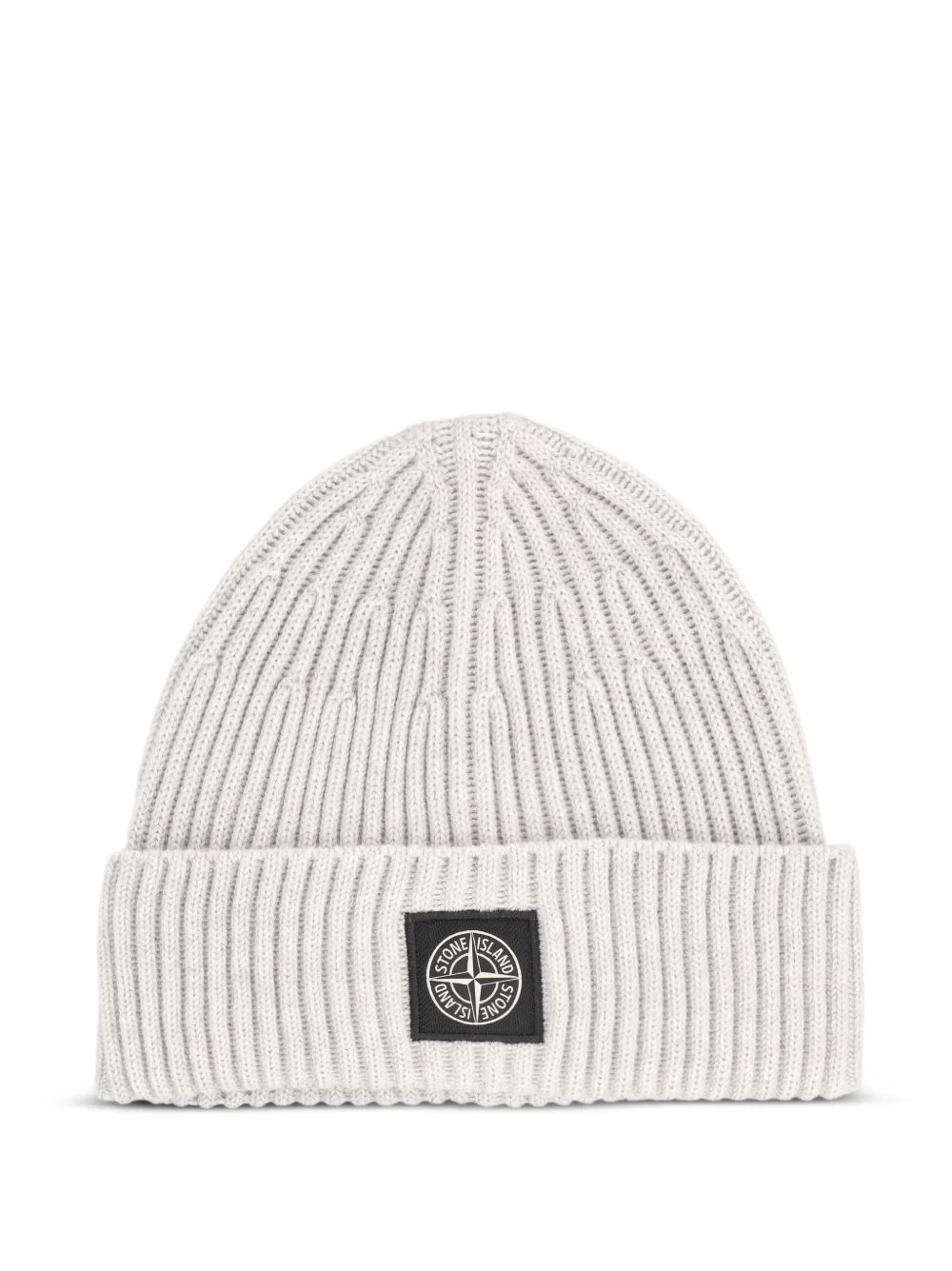 logo-patch beanie hat - 1