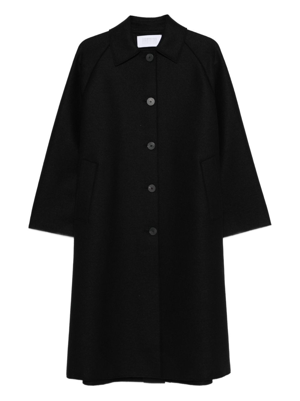 Balmacaan raglan-sleeve button coat - 1