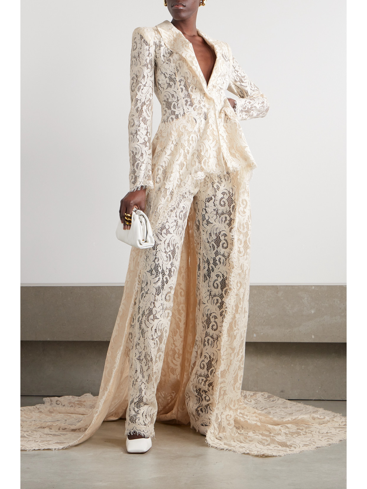 Gregora Corded Lace Straight-leg Pants - 2