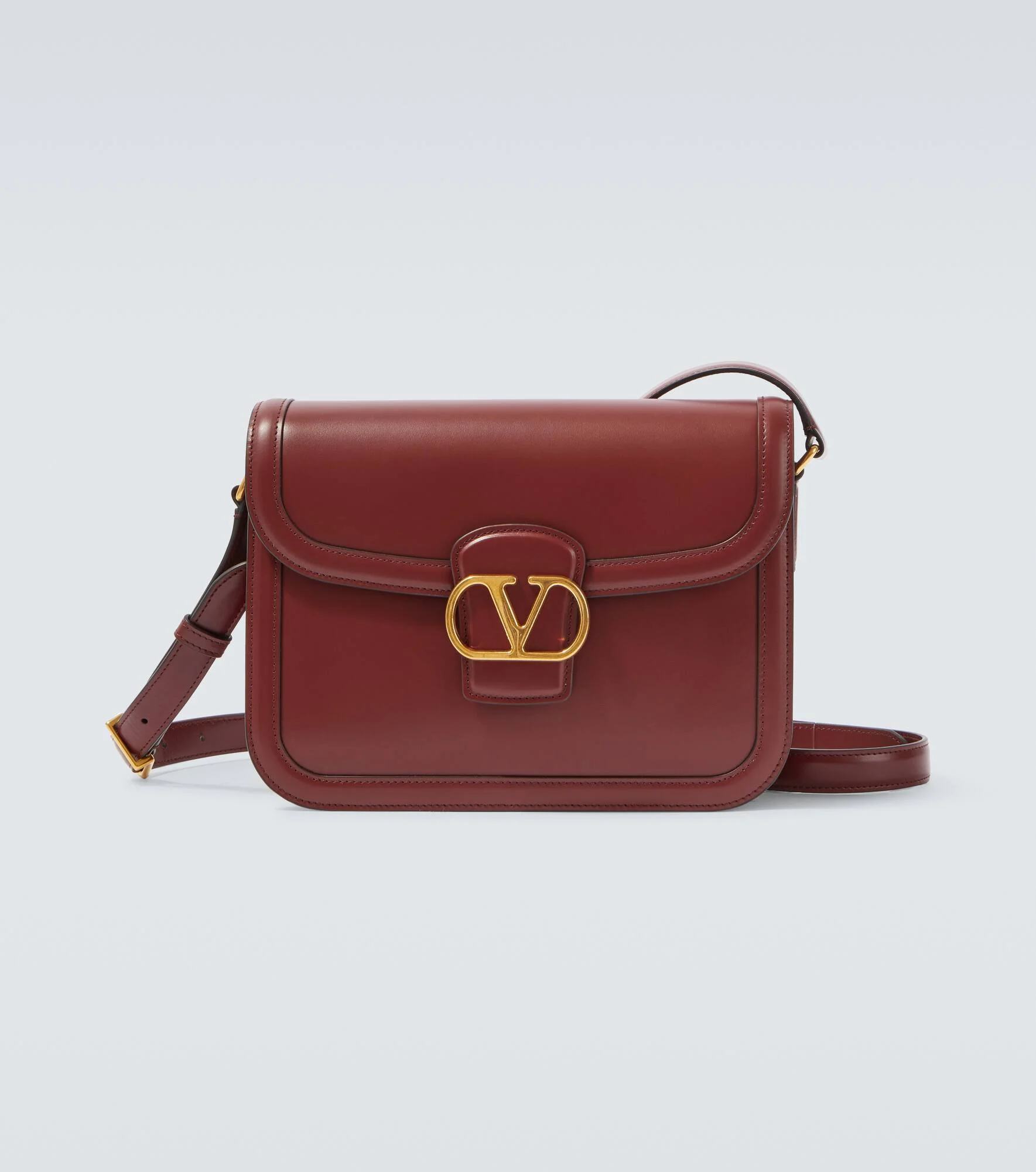 9TO5 VLogo leather shoulder bag - 1