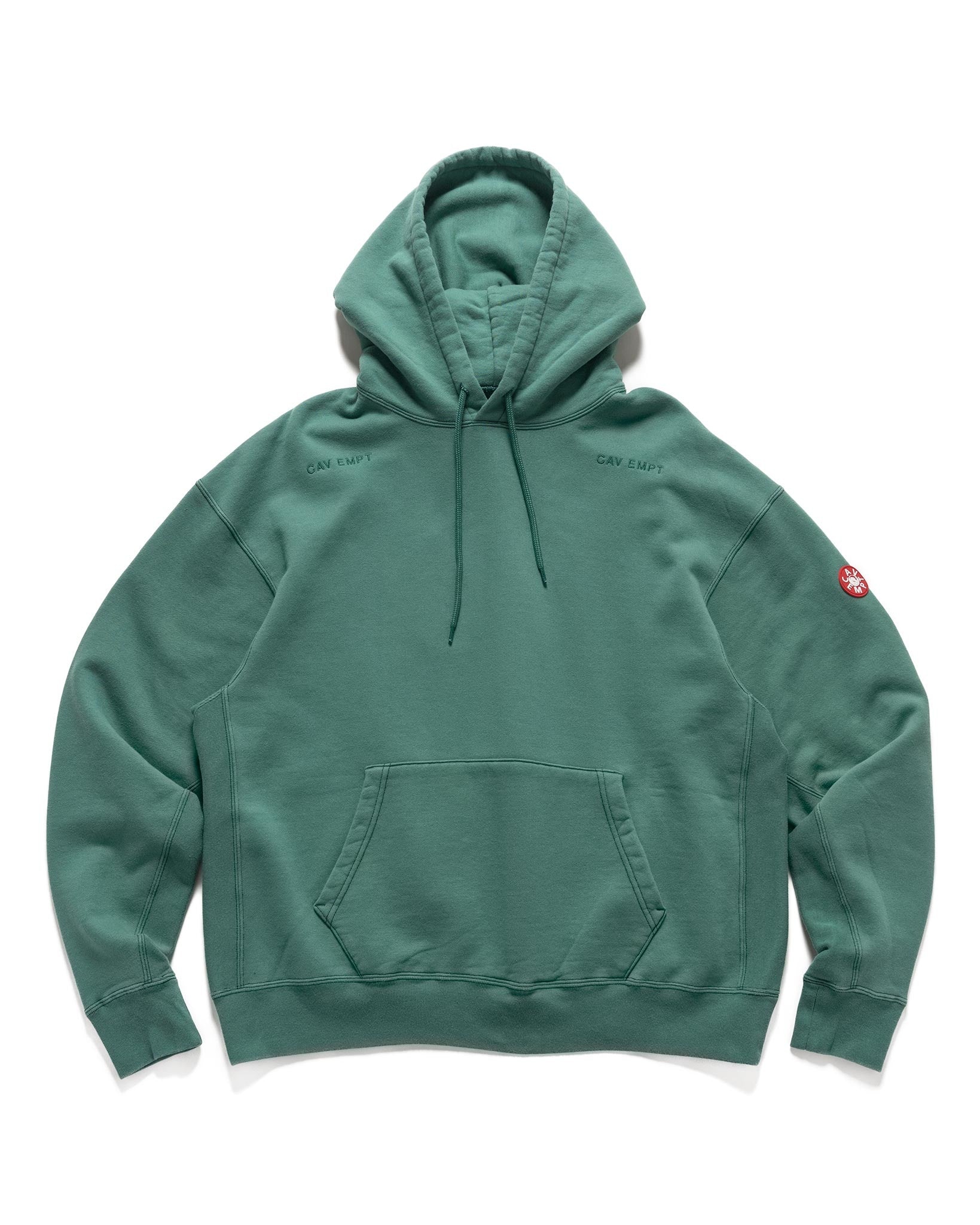 Cav Empt CAV EMPT OVERDYE WIDE RIB CUT HALF ZIP GREY