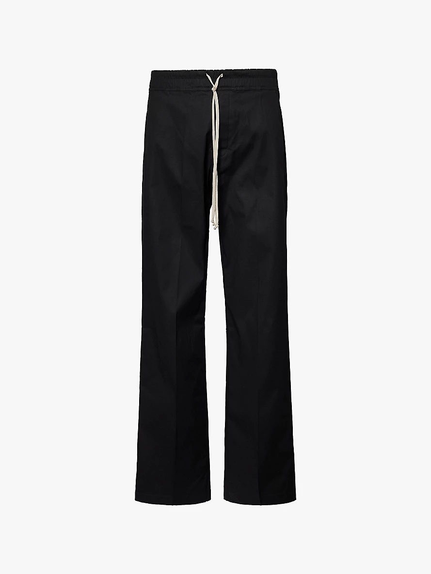 Dietrich drawstring-waist relaxed-fit cotton trousers - 1
