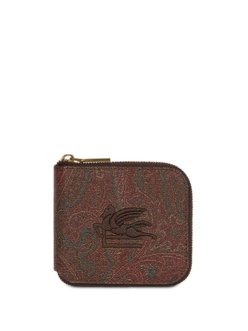 paisley-print jacquard wallet 1
