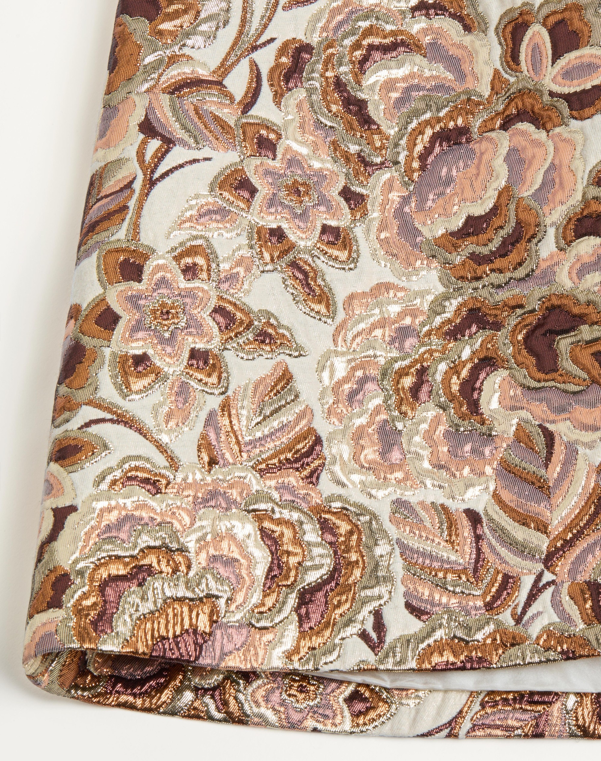 APRES L'HIVER MATELASSE' ROSE LUREX SKIRT - 8