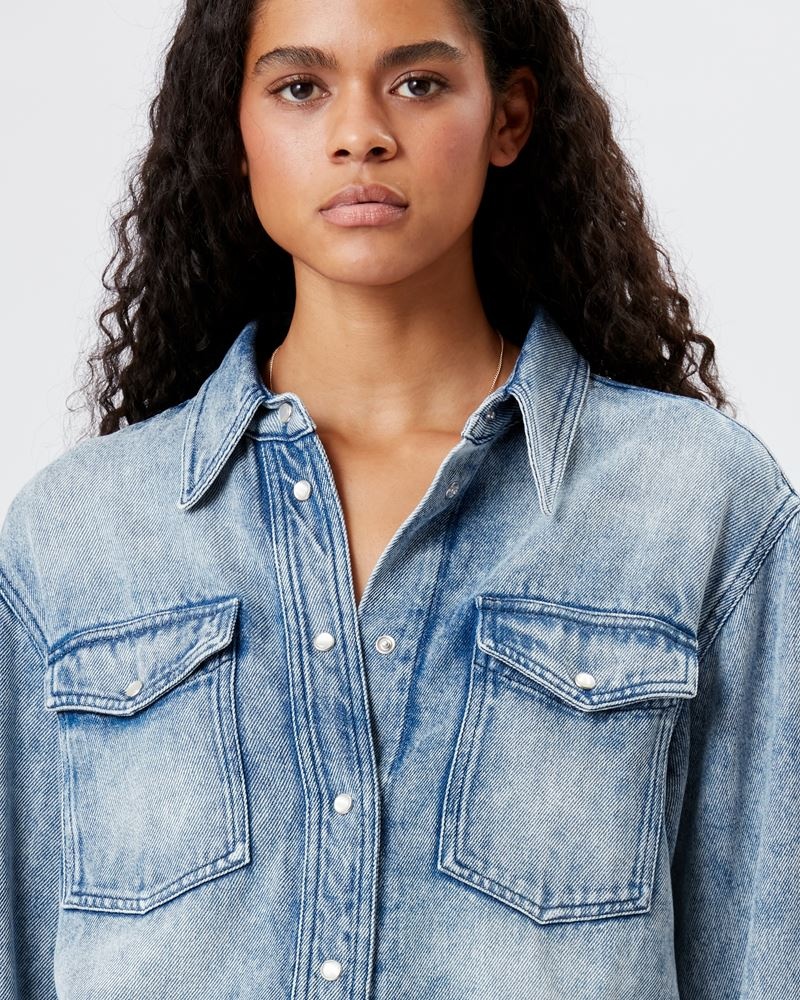 MARANT ÉTOILE Idety denim shirt - Blue