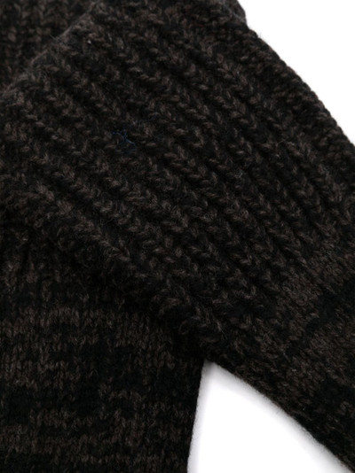 Étude ribbed wool gloves outlook