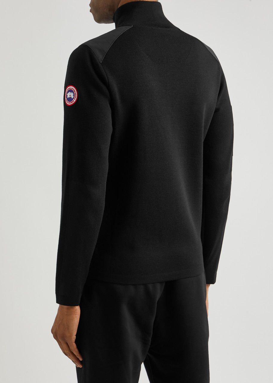 Stormont panelled half-zip wool sweatshirt - 3