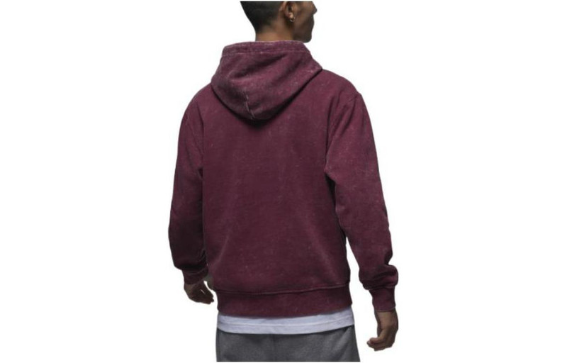 Jordan Air Jordan Wash Fleece Hoodie 'Red' DR3088-680 outlook