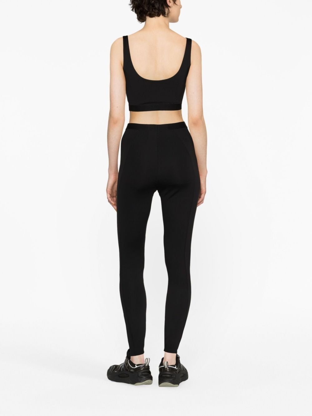 logo-appliquÃ© jersey leggings - 4