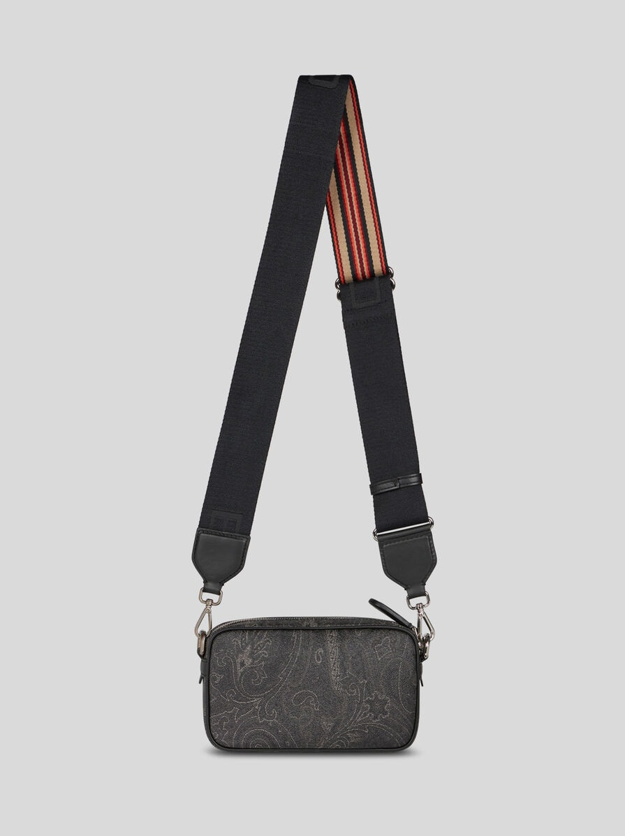 MINI CAMERA CASE WITH SHOULDER STRAP AND PAISLEY MOTIF - 3