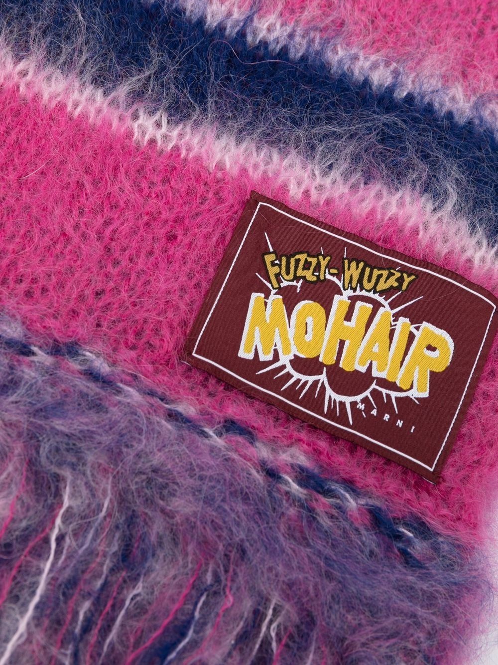 striped knitted scarf - 3