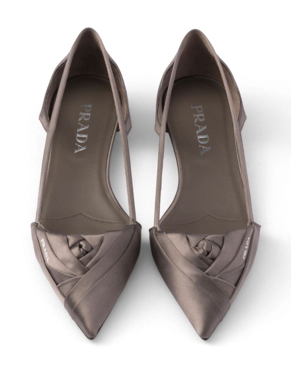 Satin cut-out ballerinas - 4
