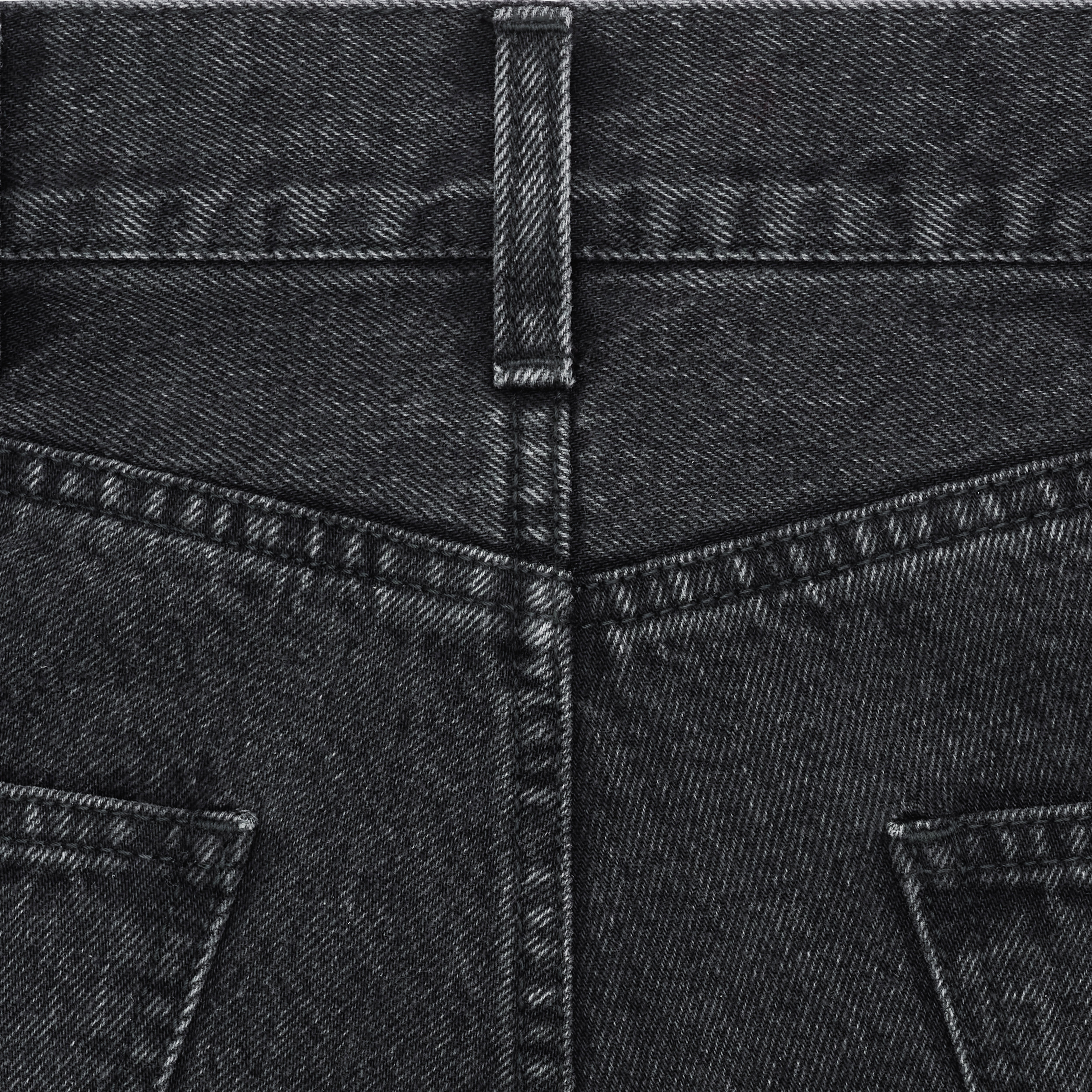 MARGARET JEANS IN CHARCOAL WASH DENIM - 3