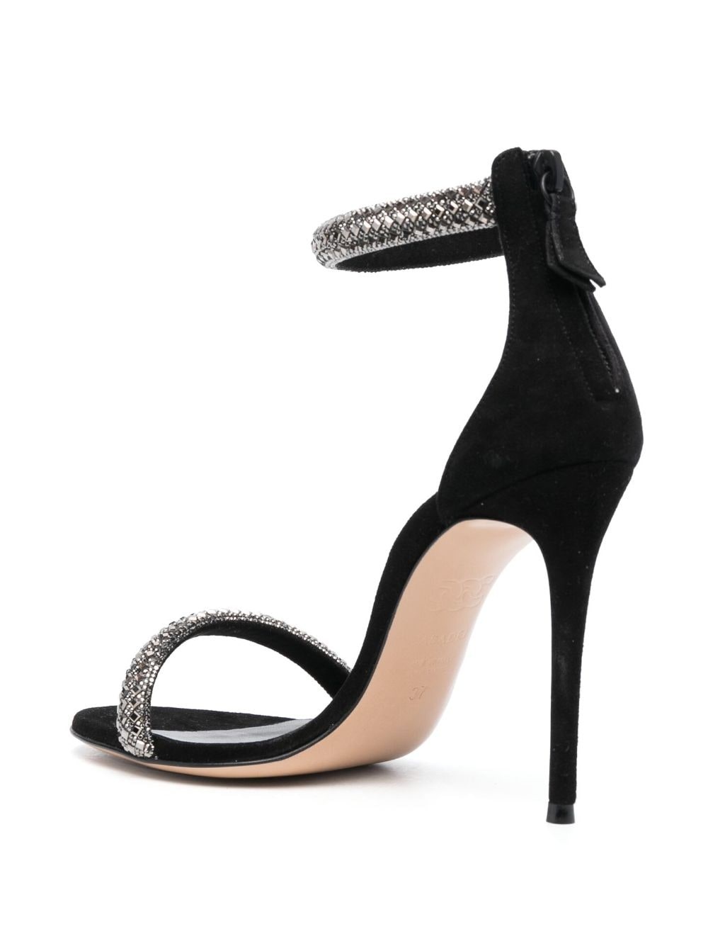 Scarlet Stratosphere  100mm crystal-embellished sandals - 3
