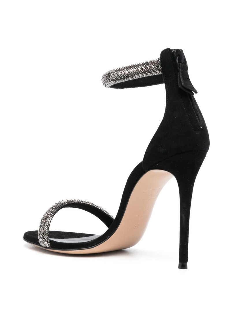 Scarlet Stratosphere 100mm crystal-embellished sandals 3