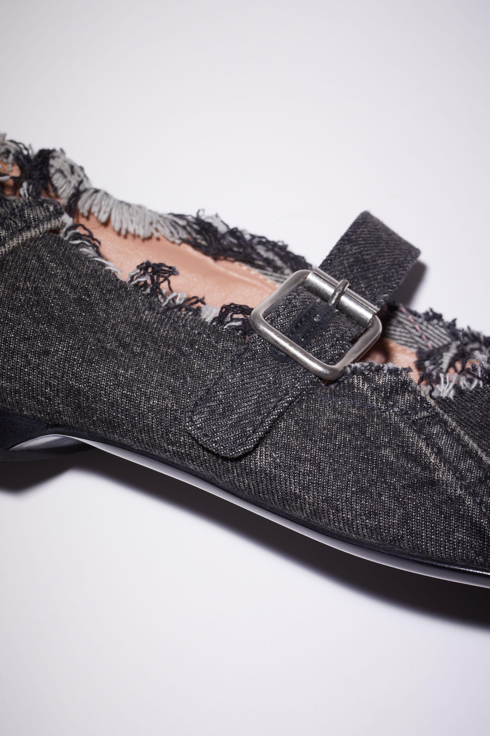 Denim flat shoes - Faded black - 6