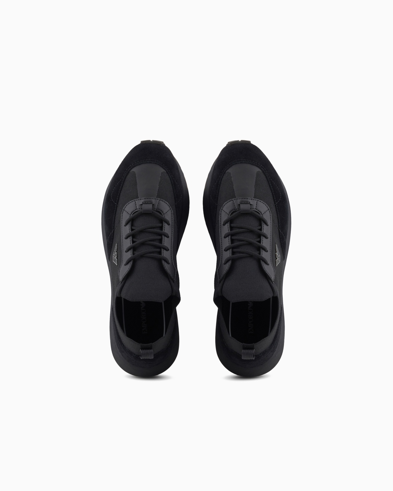 KNIT SNEAKERS WITH SUEDE DETAILS - 3