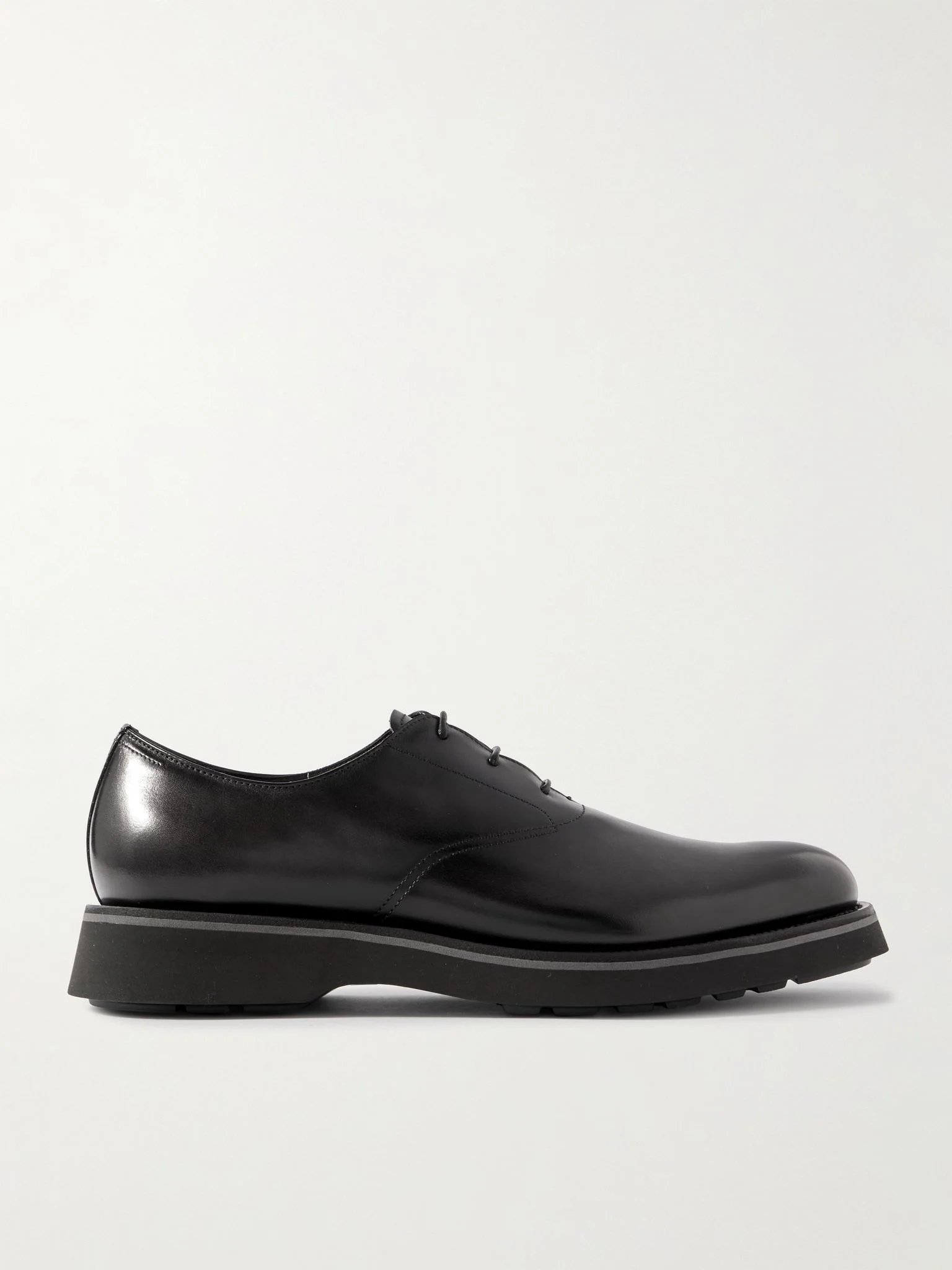 Alessio Leather Derby Shoes Black - 1
