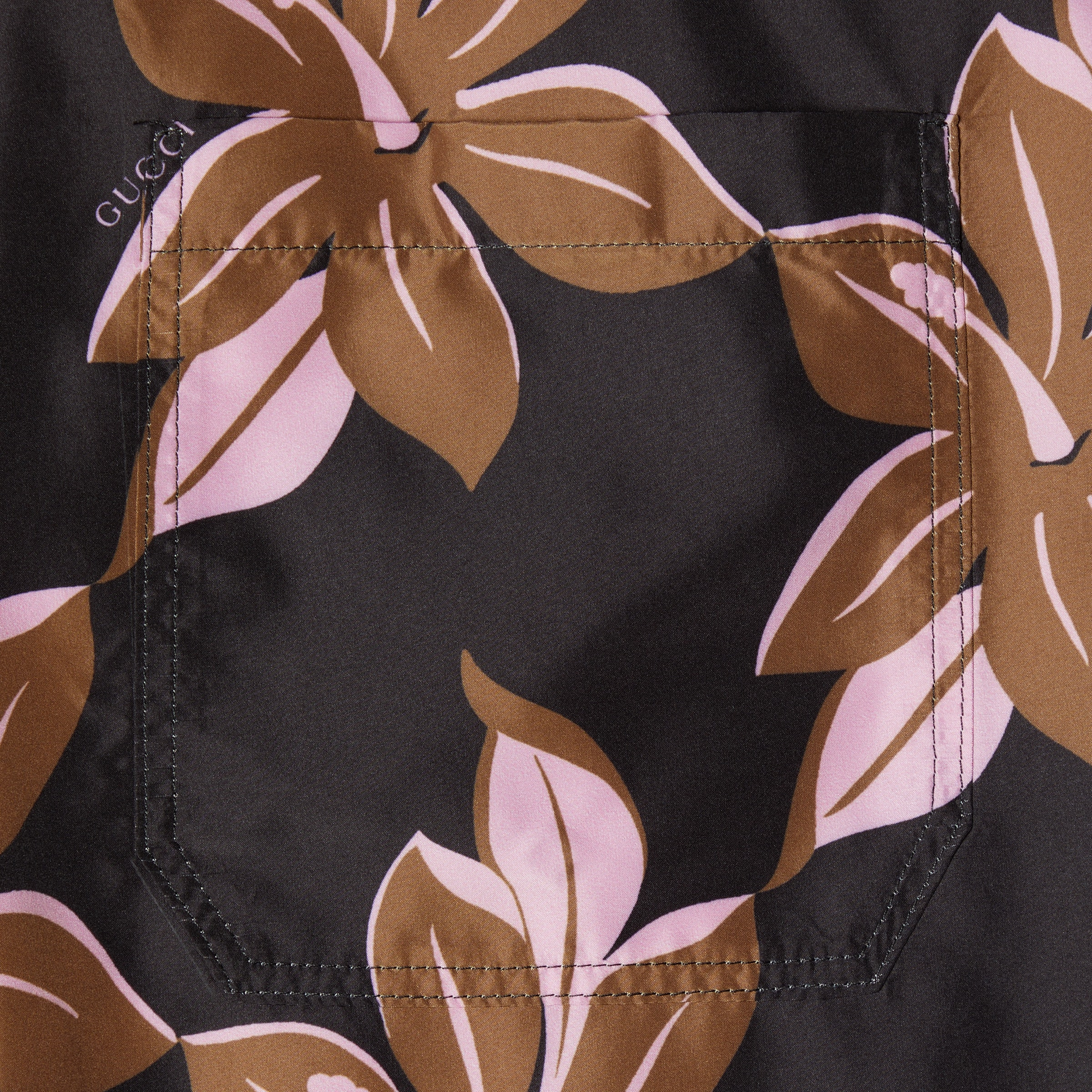 Printed technical poplin swim short - 6