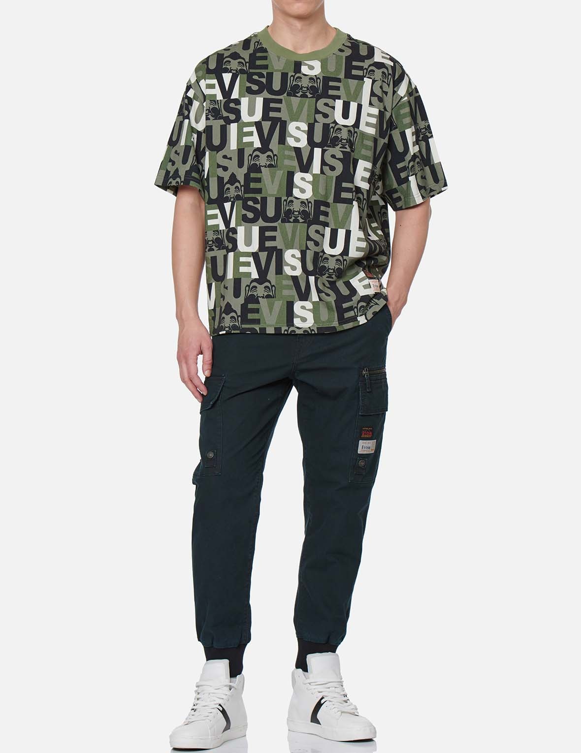 FABRIC BLOCKING CARGO JOGGER PANTS - 4