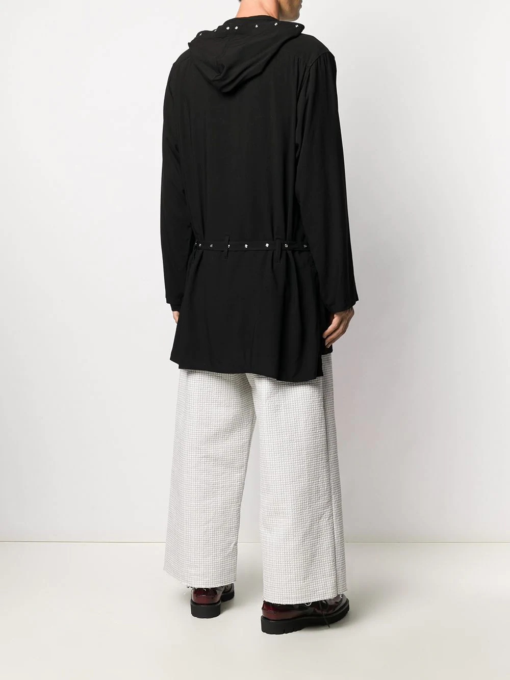 hooded long line jacket - 4