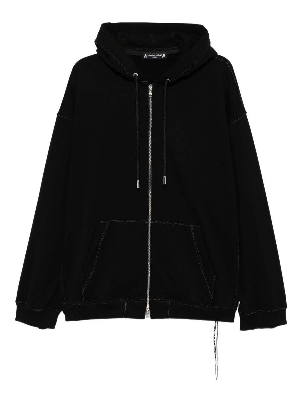 logo-embroidered hoodie - 1