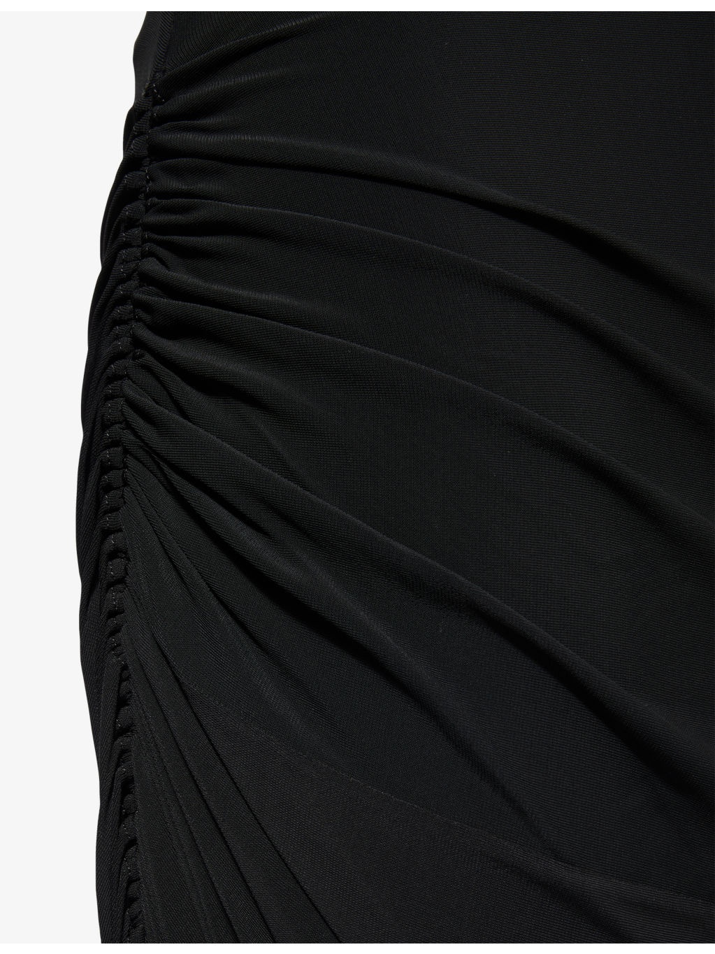 Ruched High-Waist Stretch-Woven Maxi Skirt - 6